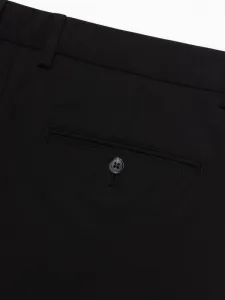 Elegantné pánske chinos nohavice čierne