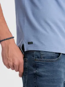Trendy pánska polokošeľa - modrá