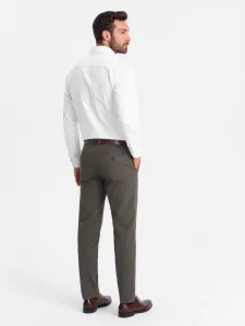 Elegantné pánske chinos nohavice khaki