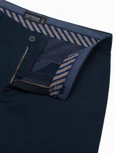 Elegantné pánske chinos nohavice granátové