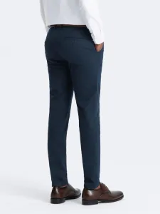 Elegantné pánske chinos nohavice granátové