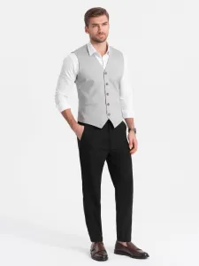 Trendy pánske chinos nohavice čierne