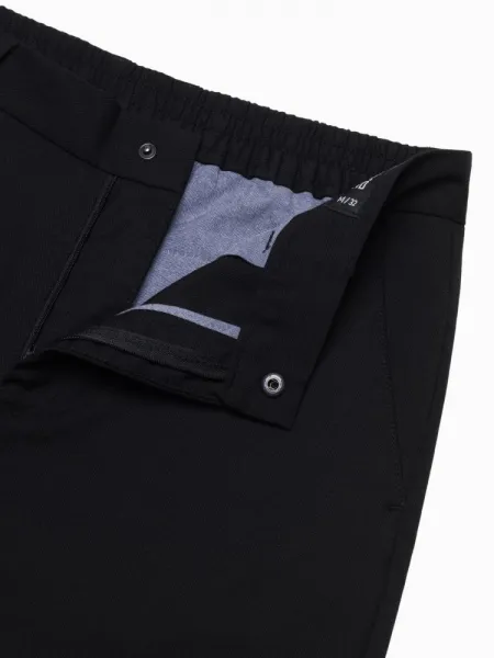 Trendy pánske chinos nohavice čierne
