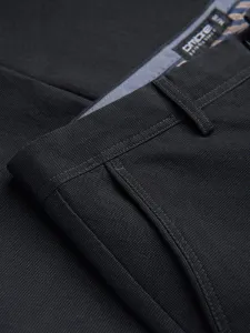 Elegantné pánske chinos nohavice grafitové