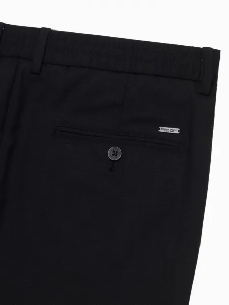 Trendy pánske chinos nohavice čierne