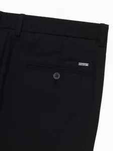 Trendy pánske chinos nohavice čierne