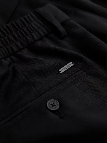 Trendy pánske chinos nohavice čierne