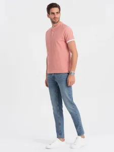 Trendy pánska polokošeľa - ružová