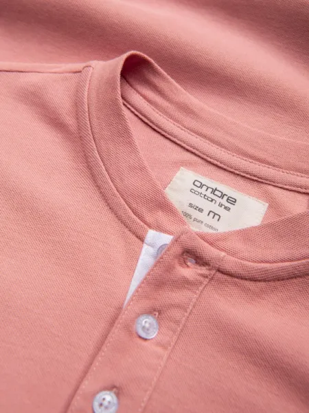 Trendy pánska polokošeľa - ružová