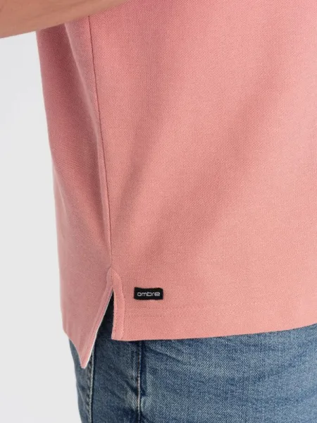 Trendy pánska polokošeľa - ružová