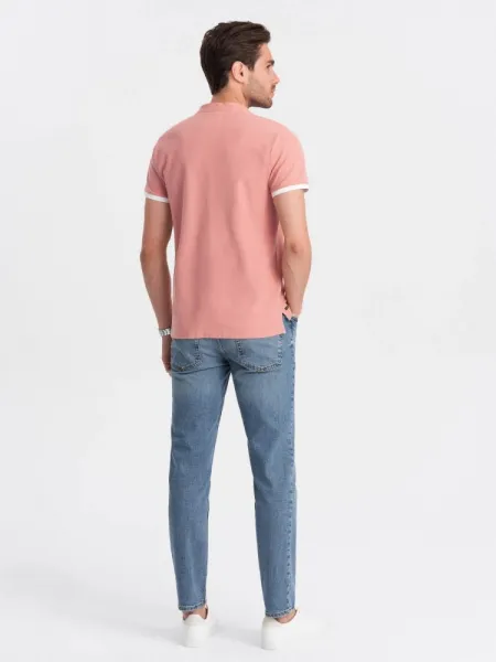 Trendy pánska polokošeľa - ružová