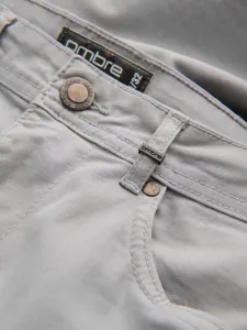 Trendy pánske nohavice nohavice šedé