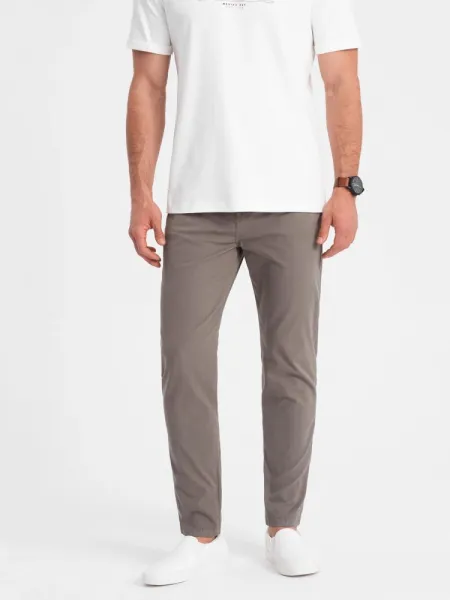 Trendy pánske nohavice nohavice béžové