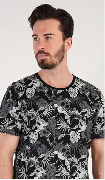 Trendy čierne pánske pyžamo Albert