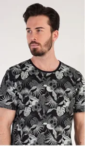 Trendy čierne pánske pyžamo Albert