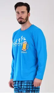 Dlhé tyrkysové pánske pyžamo Filip