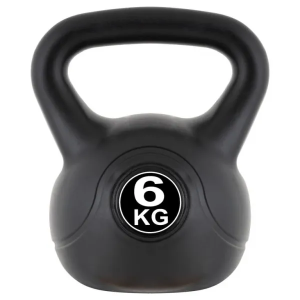 MAXXIVA 85000 Kettlebell činka, čierna, 6 kg