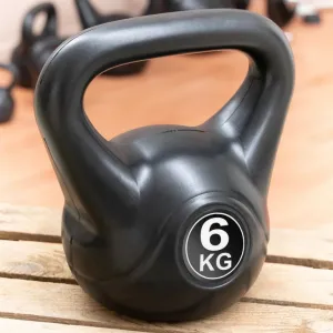 MAXXIVA 85000 Kettlebell činka, čierna, 6 kg
