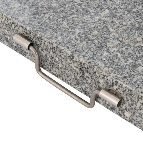 Garthen 40602 Stojan pre slnečníky - žula a oceľ - 45 x 45 cm