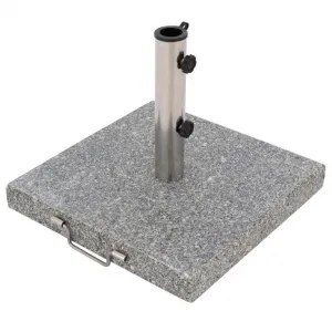 Garthen 40602 Stojan pre slnečníky - žula a oceľ - 45 x 45 cm