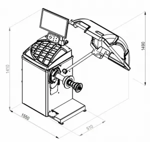 TIP-TOPOL Vyvažovačka diskov INVENTO VB 470