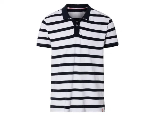 Livergy® Pánske polotričko „Slim Fit“ (M (48/50), pruhy)