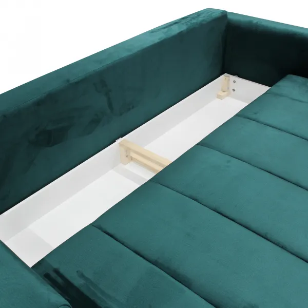 Rozkladacia pohovka, smaragdová/horčicová, GRACE BIG SOFA