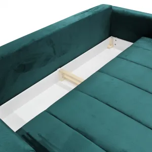 Rozkladacia pohovka, smaragdová/horčicová, GRACE BIG SOFA