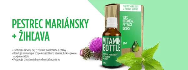 Vitamin Bottle PESTREC MARIÁNSKY + ŽIHĽAVA  50ml