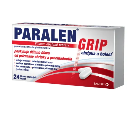 Paralen Grip chrípka a bolesť tbl.flm.1 x 24