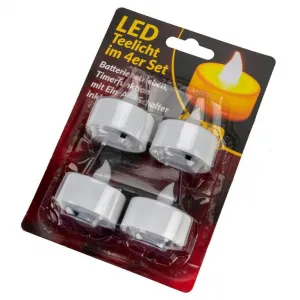 Nexos 64196 Dekoratívna LED sada - 4 sviečky - biela