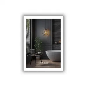IREDA kúpeľňové zrkadlo s LED osvetlením, 60 x 80 cm