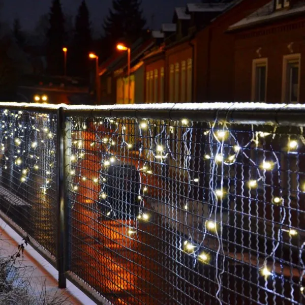 Nexos 88229 Vianočný svetelný dážď, 600 LED, 20 m, teplá biela