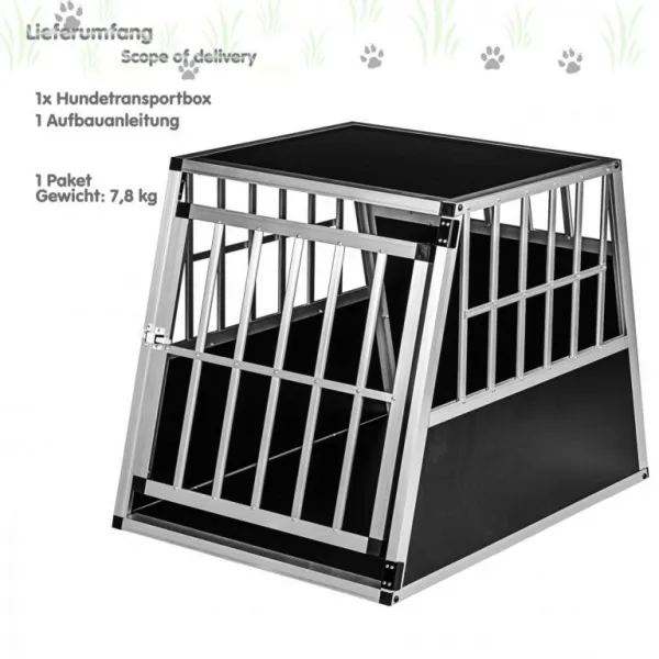 PETSTUFF Hliníková prepravná klietka pre psa 65 x 91 x 69,5 cm