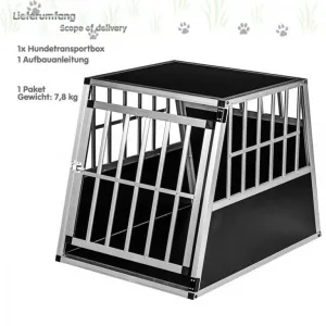 PETSTUFF Hliníková prepravná klietka pre psa 65 x 91 x 69,5 cm