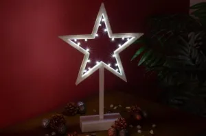 Nexos 33203 Vianočná dekorácia - hviezda - 38 cm, 20 LED