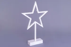 Nexos 33203 Vianočná dekorácia - hviezda - 38 cm, 20 LED