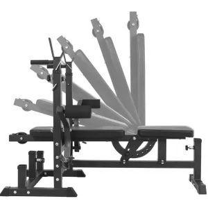 Gorilla Sports Posilňovacia stanica so závažím 105 kg, čierna