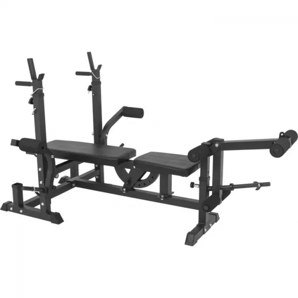 Gorilla Sports Posilňovacia stanica so závažím 105 kg, čierna