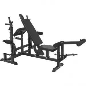 Gorilla Sports Posilňovacia stanica so závažím 105 kg, čierna