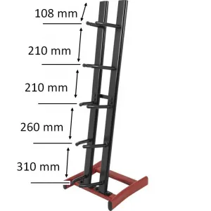 Gorilla Sports Stojan na medicinbaly, 129 cm