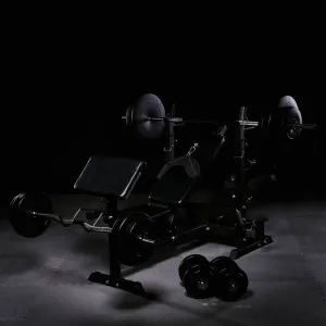 Multifunkčná lavica Universal Multi Gym s plastovými činkami