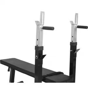 Gorilla Sports Posilňovacia lavica + nakladací set, 38 kg