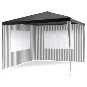 Garthen 71372 Záhradný párty stan - antracit, 3 x 3 m + 2 bočnice