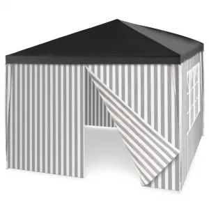 Garthen 71374 Záhradný stan + 4 bočnice - 3 x 3 m, antracit