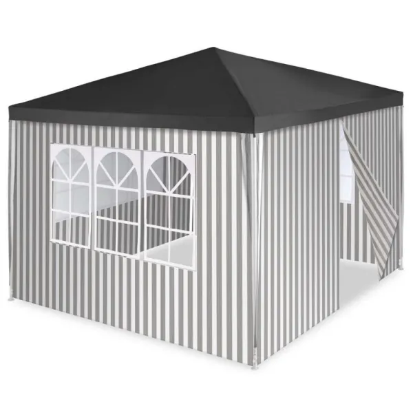 Garthen 71374 Záhradný stan + 4 bočnice - 3 x 3 m, antracit
