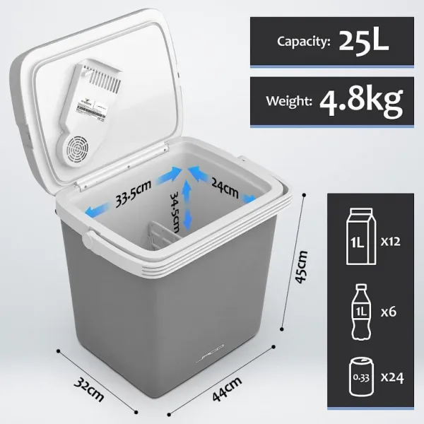 JAGO Chladiaci box, 25 l, antracit