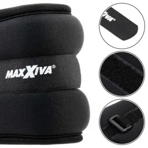 MAXXIVA 85018 Záťažové manžety 2 x 0,5 kg, čierne