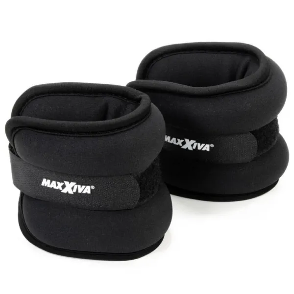 MAXXIVA 85018 Záťažové manžety 2 x 0,5 kg, čierne