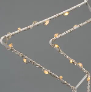 Nexos 91102 Vianočná LED dekorácia strieborná hviezda, farebná